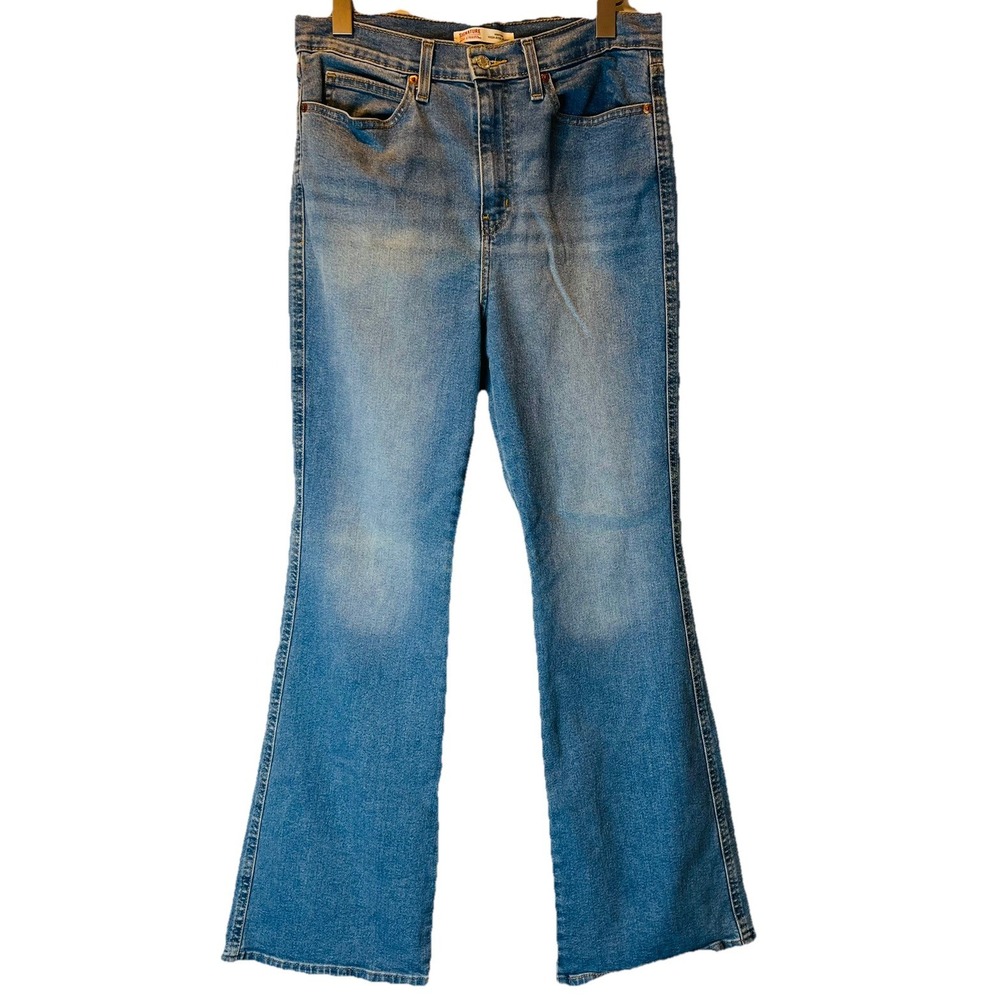 Levi's Womens Size 10 Jeans Heritage High Rise Flare Stretch Light Wash 31x30